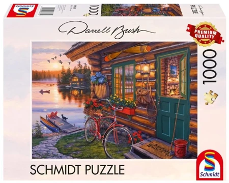 Puzzle PQ 1000 DARREL BUSH Domek nad jeziorem G3 - Schmidt