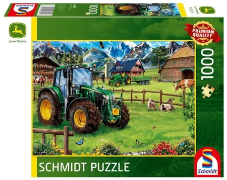 Puzzle PQ 1000 JOHN DEERE Traktor 6120M G3 - Schmidt