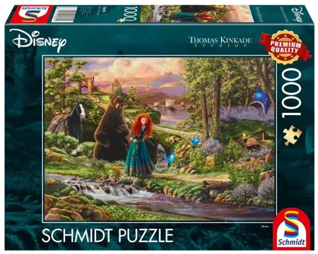 Puzzle PQ 1000 Thomas Kinkade Merida Waleczna G3 - Schmidt