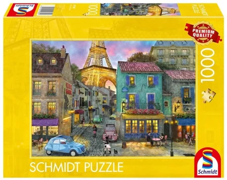 Puzzle PQ 1000 Ulice Paryża Francja G3 - Schmidt