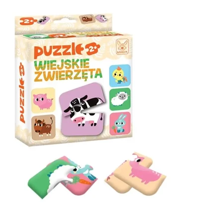 Puzzle Wiejskie Zwierzęta 2+ - Kangur