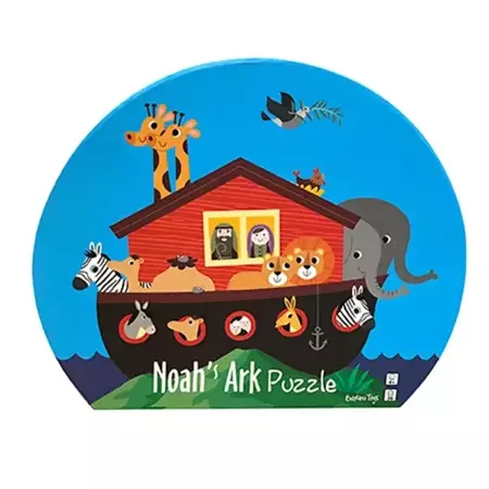 Puzzle dla dzieci w ozdobnym pudełku Arka Noego - Barbo Toys