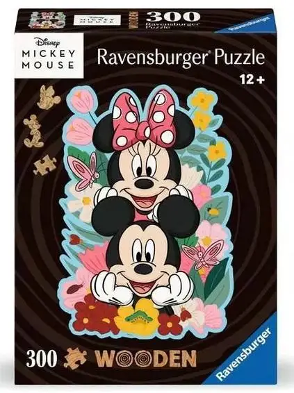 Puzzle drewniane 300 Disney Myszka Mickey & Minnie - Ravensburger