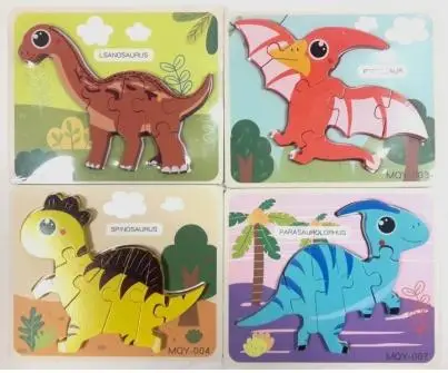 Puzzle drewniane dinozaury - TOYS Paweł Wojda