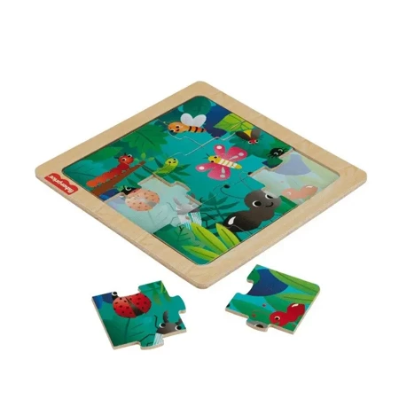 Puzzle drewniane, owady - Fisher Price