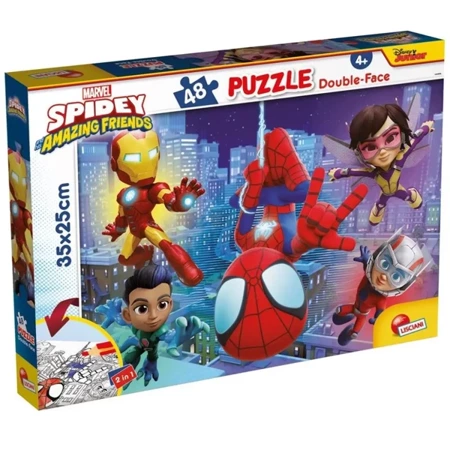 Puzzle dwustronne 48 Spidey - Lisciani