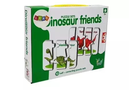 Puzzle edukacyjne dinozaury 10el - Leantoys