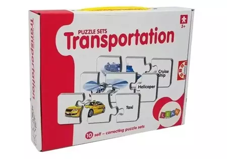 Puzzle edukacyjne transport 10el - Leantoys