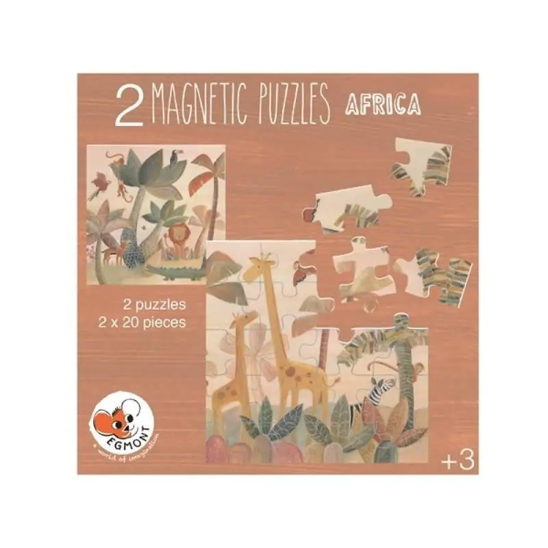 Puzzle magnetyczne Afryka - Egmont Toys