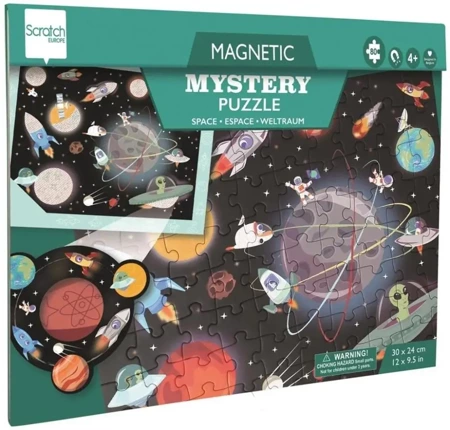 Puzzle magnetyczne i gra 2w1 Kosmos - Scratch