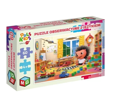 Puzzle obserwacyjne 60 Z Jeżykiem - Multigra