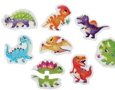 Puzzle szczęśliwe dinozaury - Cubika