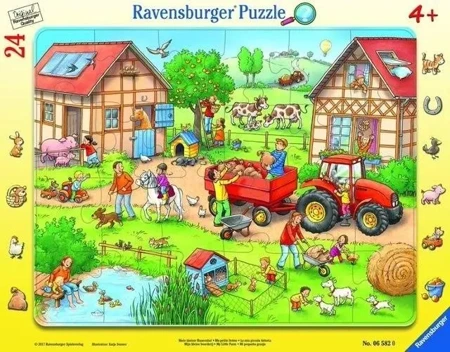 Puzzle w ramce 24 Moja mała farma - Ravensburger