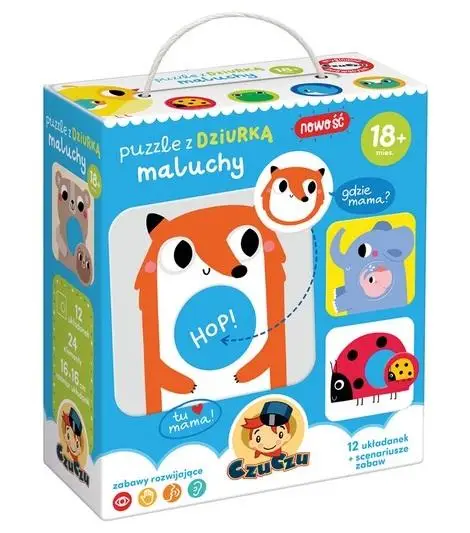 Puzzle z dziurką Maluchy 18m+ - Bright Junior Media