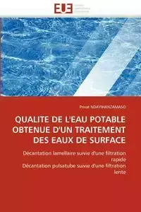 Qualité de l'eau potable  obtenue d'un traitement  des eaux de surface - NDAYIHANZAMASO-P