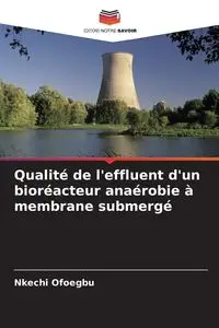 Qualité de l'effluent d'un bioréacteur anaérobie à membrane submergé - Ofoegbu Nkechi