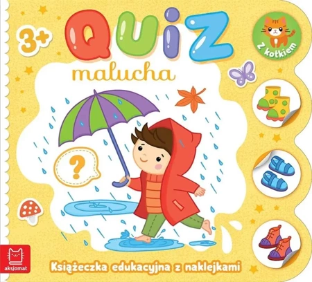 Quiz malucha. Książeczka edukacyjna z naklejkami.. - Katarzyna Łanocha