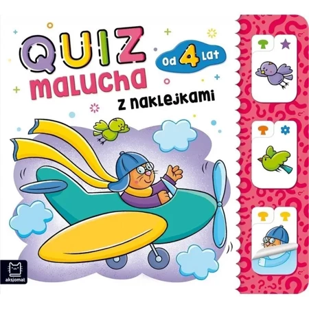 Quiz malucha z naklejkami od 4 lat - praca zbiorowa