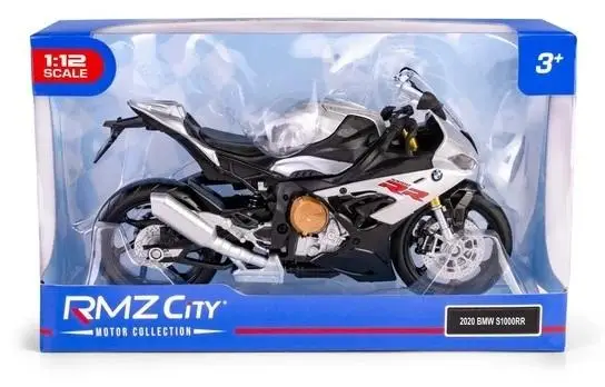 RMZ 1:12 BMW S1000RR 2020 (Regular) Srebrny - Daffi