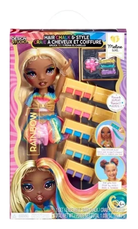 Rainbow High Hair Chalk&Style Doll- Meline (Gold) - MGA