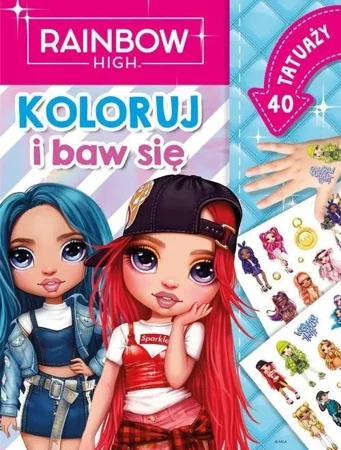 Rainbow High. Koloruj i baw się. 40 tatuaży - Monika Kiersnowska