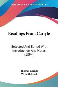 Readings From Carlyle - Thomas Carlyle