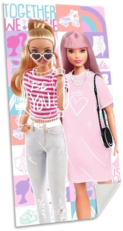 Ręcznik plażowy Barbie 70x140 cm BB00017 - Kids Euroswan