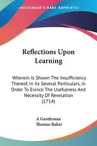 Reflections Upon Learning - A Gentleman