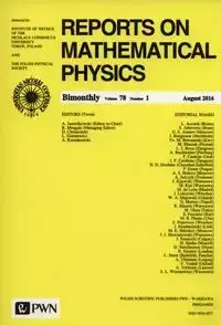 Reports on Mathematical Physics 78/1 2016