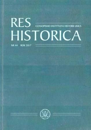 Res Historica T.44 - praca zbiorowa