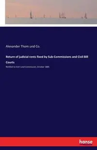 Return of judicial rents fixed by Sub-Commissions and Civil Bill Courts - Thom und Co. Alexander