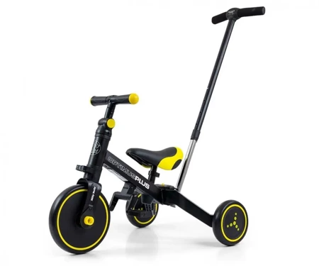 Rowerek Ride On - Bike 4w1 OPTIMUS PLUS Black - Milly Mally