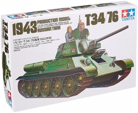 Russian T34/76 1943 Tank - Tamiya