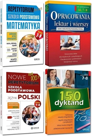 SZKOŁA PODSTAWOWA KLASY 7-8 niezbędnik ucznia. Język polski matematyka - praca zbiorowa