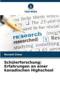 Schülerforschung - Ronald Chow