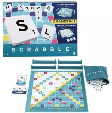 Scrabble 2w1 - wersja węgierska - Mattel