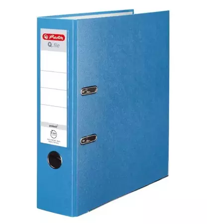 Segregator A4 8cm PP aqua Q file - HERLITZ