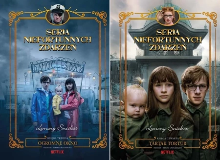 Seria Niefortunnych Zdarzeń 3 + 4 Ogromne okno + Tartak tortur - Lemony Snicket