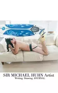 Sir Michael  Huhn Artist Sexy self  Portait with dog - Michael Huhn