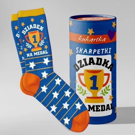 Skarpetki Dziadek na medal - Kukartka