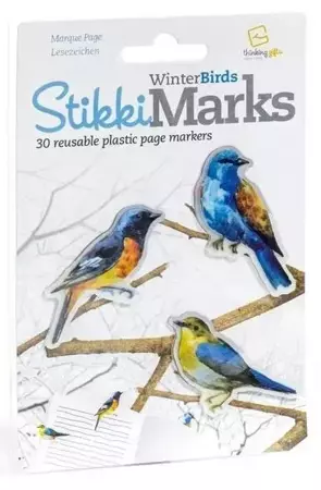 StikkiMarks Winter Birds Zakładki Ptaszki - Thinking Gifts
