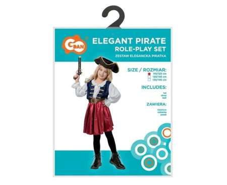 Strój dla dzieci Elegancka Piratka rozm. 110/120cm - Godan