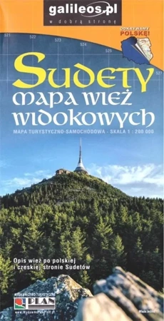 Sudety mapa wież widokowych 1:200 000 - praca zbiorowa