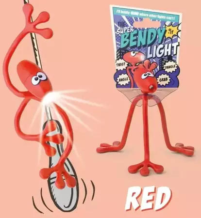 Super Bendy Lampka do książki - czerwona - IF