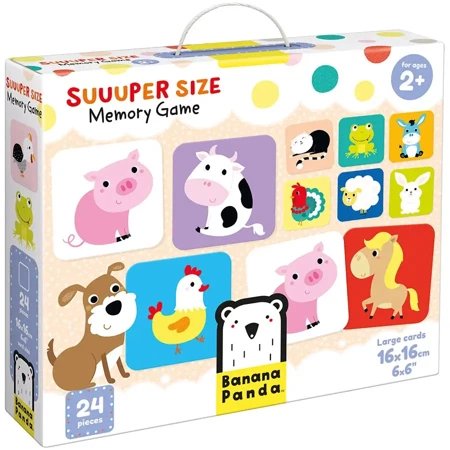 Suuuper Size. Memory Game 2+ - Banana Panda