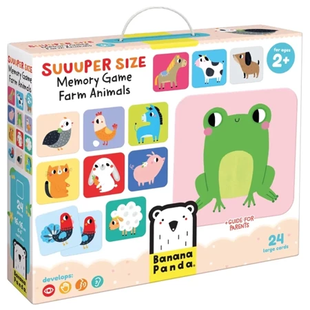 Suuuper Size Memory Game. Farm Animals 2+ - Banana Panda