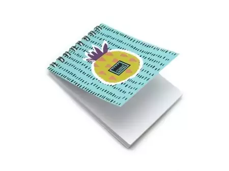 Sweet pineapple Kołonotes A7/64K niebieski gładki - Make Notes