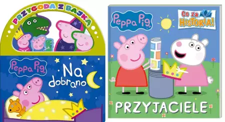 Świnka Peppa. Przyjaciele + Na dobranoc PAKIET - Opracowanie zbiorowe