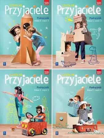 Szkolni Przyjaciele Podręczniki Klasa 1 Część 1-4 - praca zbiorowa