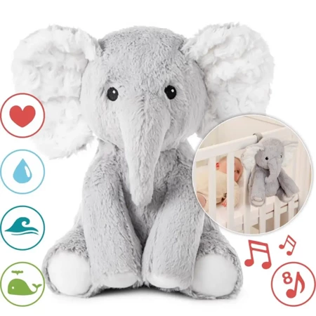 Szumiący słoń z pozytywką - Cloud b® Elliot Elephant™